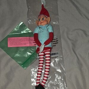 Charming Elf Doll with Removable Blue Scrub